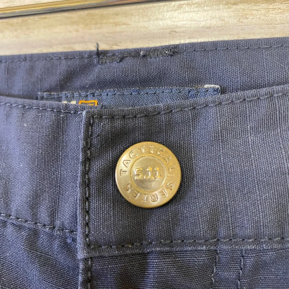 5.11 Tactical Series Pants Mens 30 Navy Blue Ripstop Cargo Utility Workwear